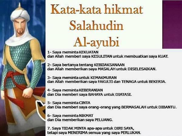 [Must Read] Kata Kata Hikmah Salahuddin Al Ayyubi  www 